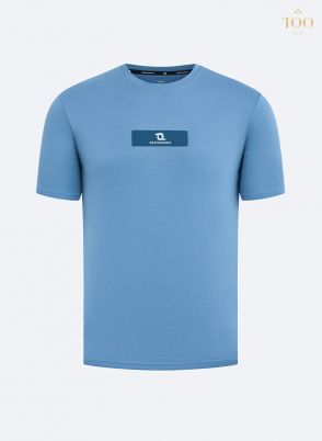 Áo phông thể thao cổ tròn nam tính màu xanh PCT2306C