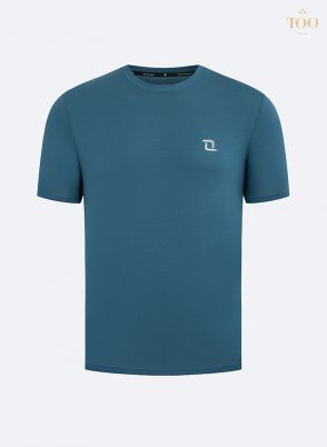 Áo phông thể thao cổ tròn PCT2309C màu xanh