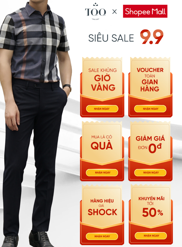 TQQ x Shopee 9.9 SALE SHOCK - Giảm giá cho đơn từ 0Đ 